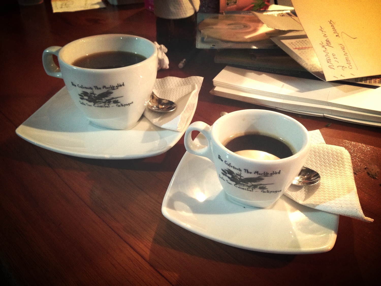 Coffee tasting at the Mockingbird