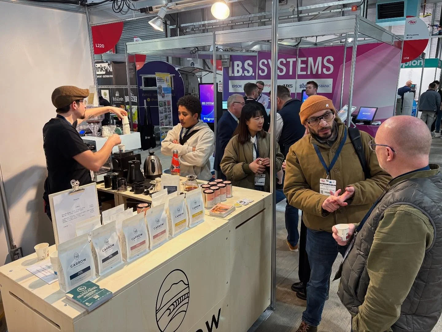 Great crowd at @ifexexhibition today. Come join us for coffee and chat at stand L220 ☕️