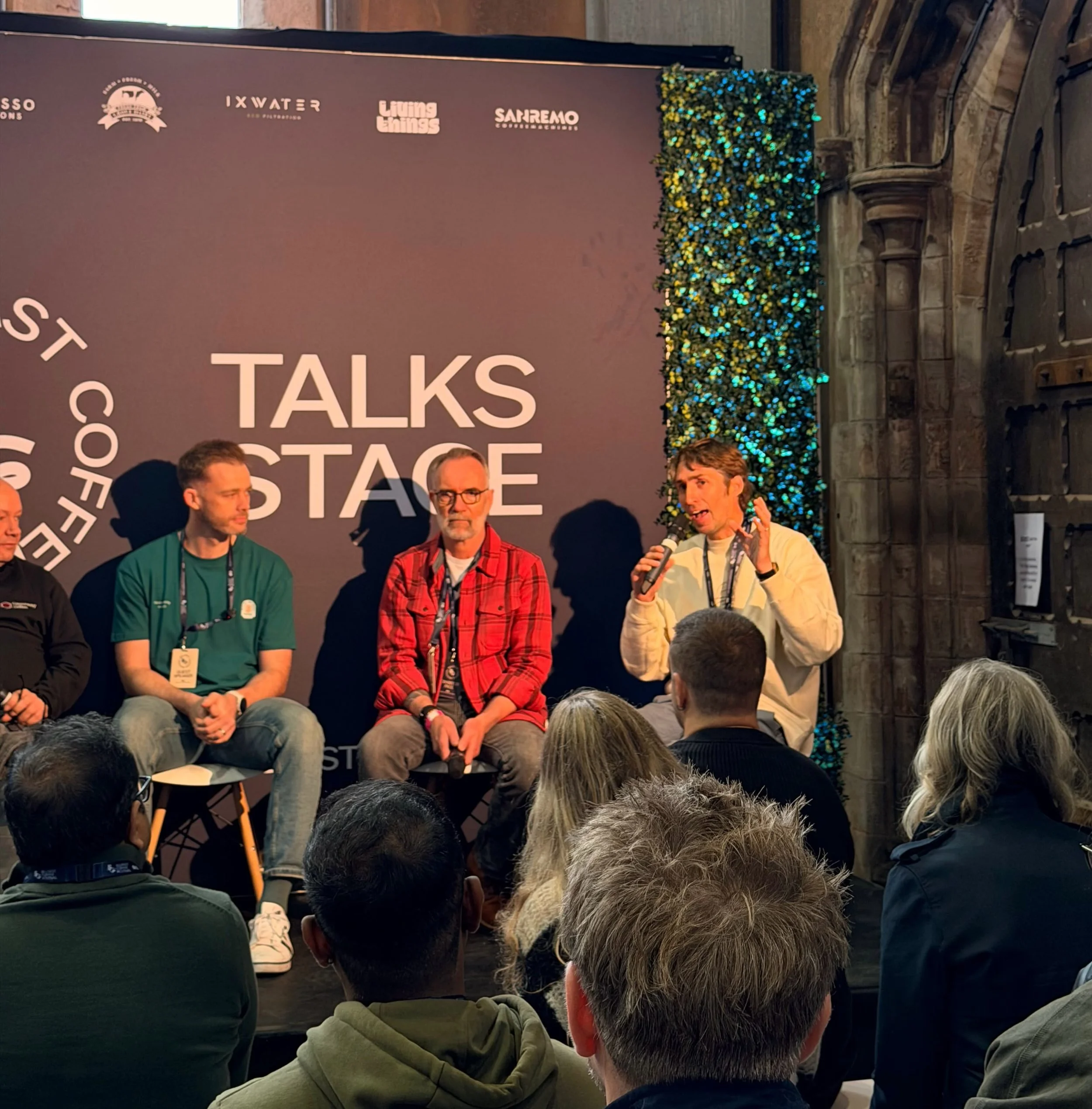Delighted to participate in the &lsquo;Roasting in a Volatile World&rsquo; panel @belfastcoffeefestival. The importance to close connections with coffee farmers was one of the themes that popped up several times - something that we&rsquo;ve always pu