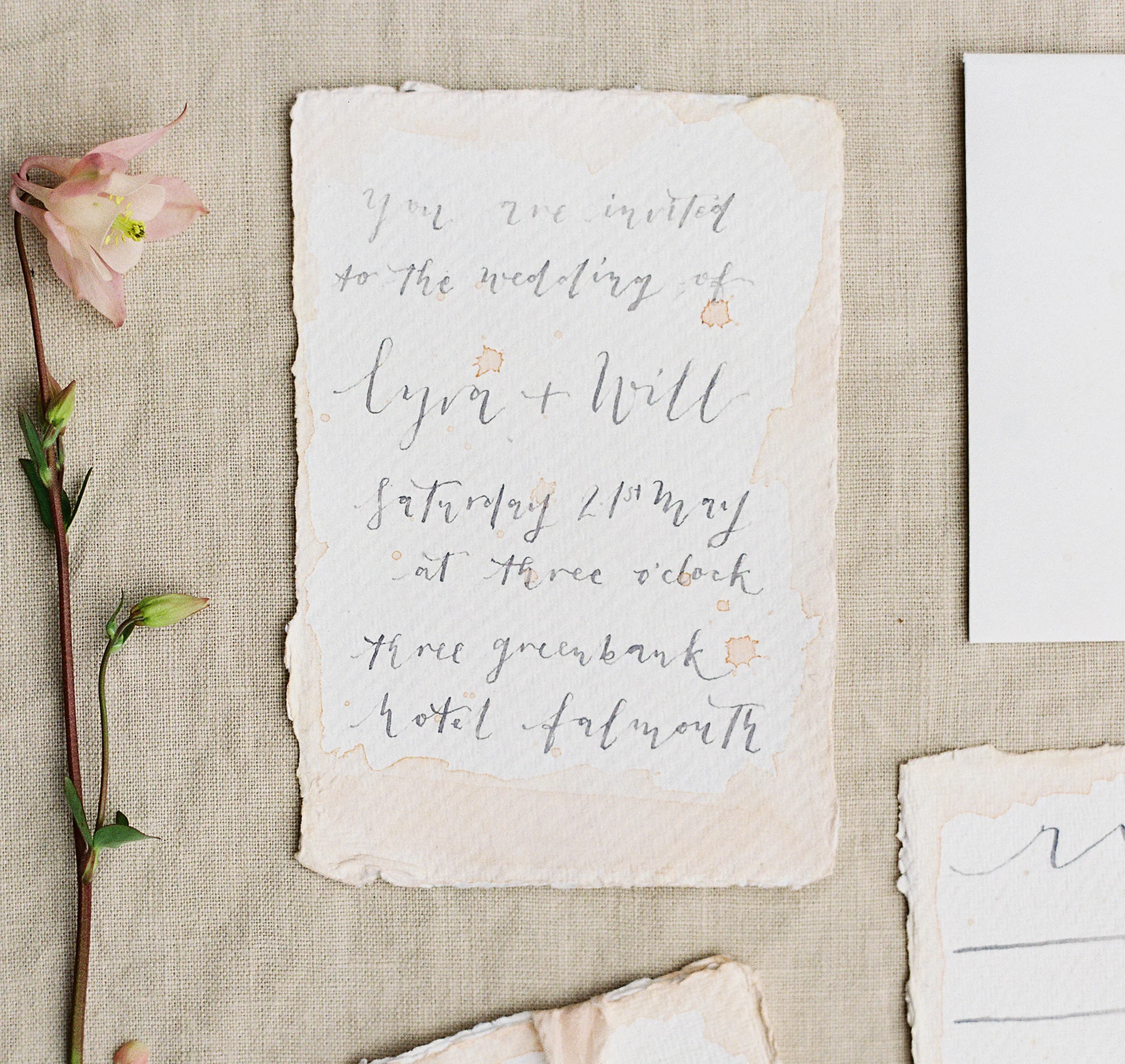 Invit ations From hand addressed envelopes to full wedding invitations.