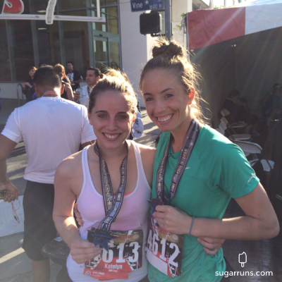 Katelyn ran her first half marathon and kicked some serious butt!
