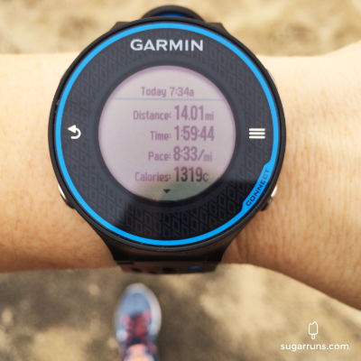 And last week's 14 miles