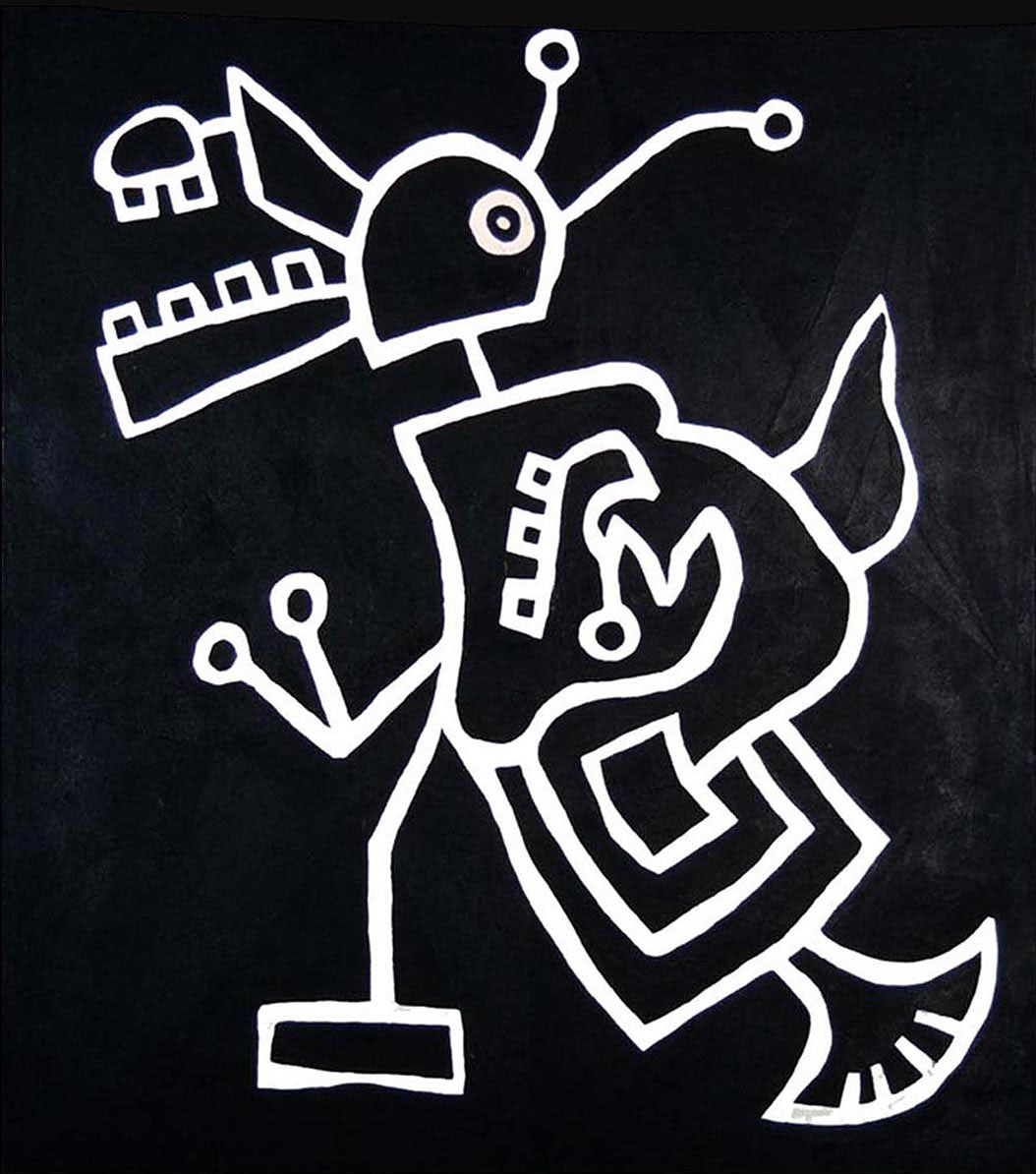Lili Beast Acrylic on canvas 33" x 38" SOLD
