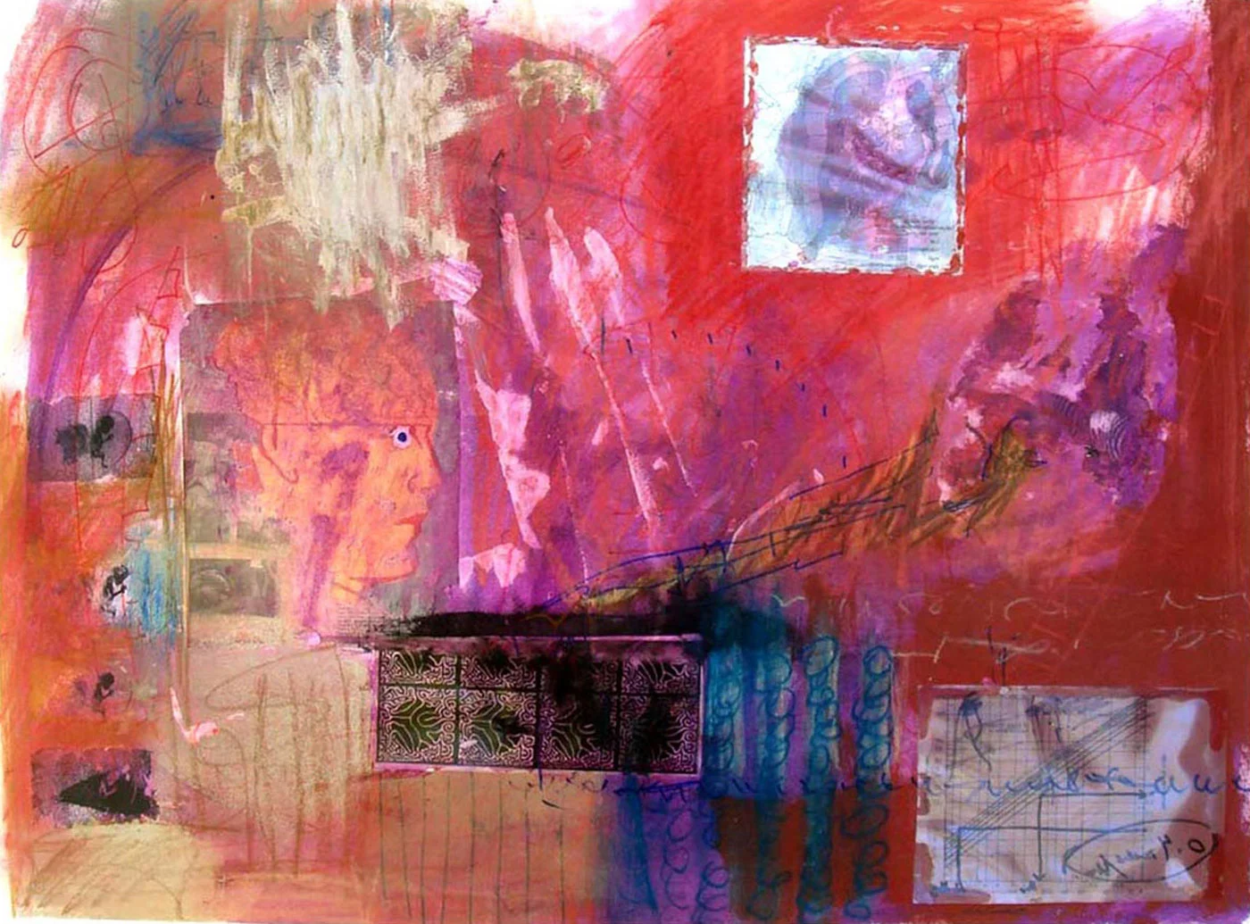 Melancholia Mixed media on paper 22" x 30" NFS