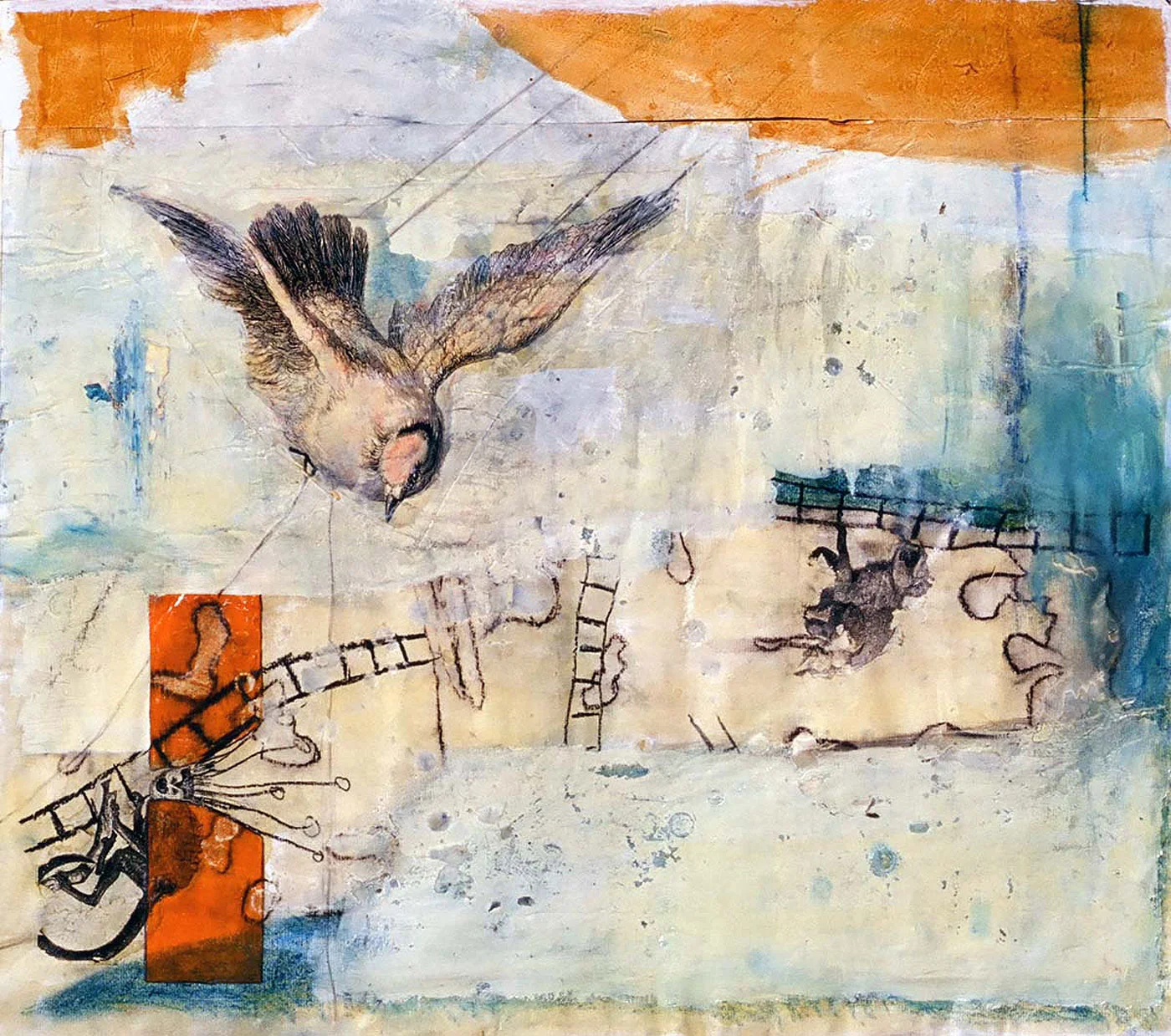 Passage Mixed media on paper 20" x 22" NFS