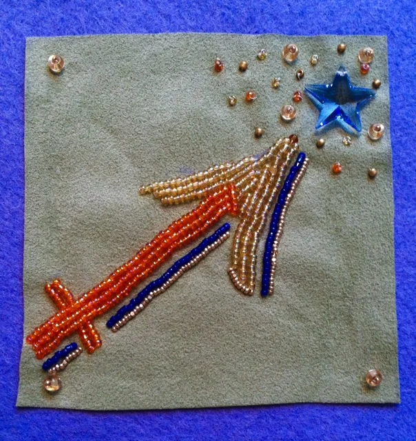 Sagittarius Beaded Embroidery