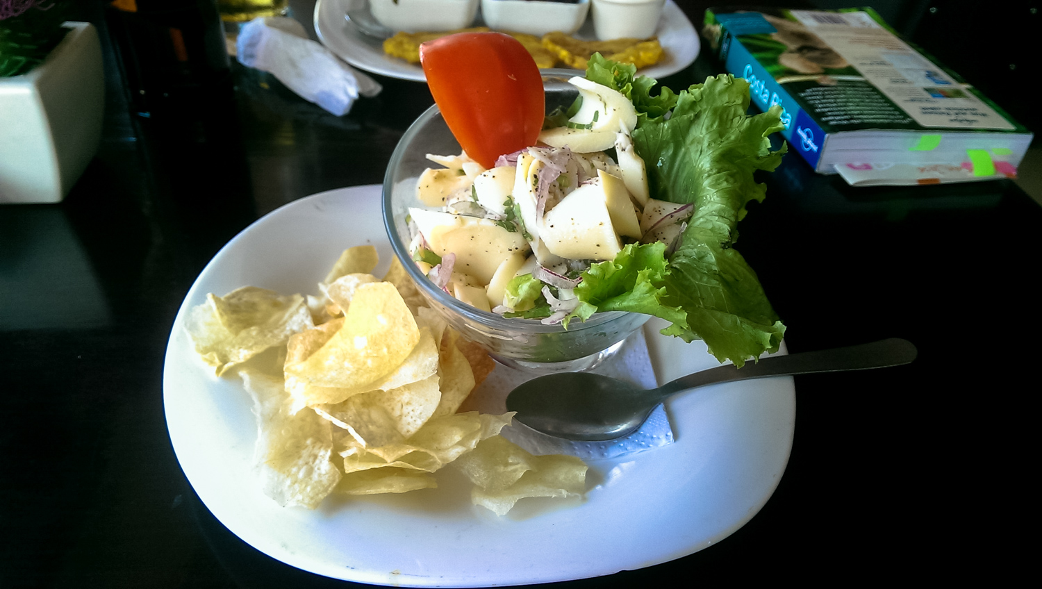 Vegetarian ceviche in san jose, costa rica