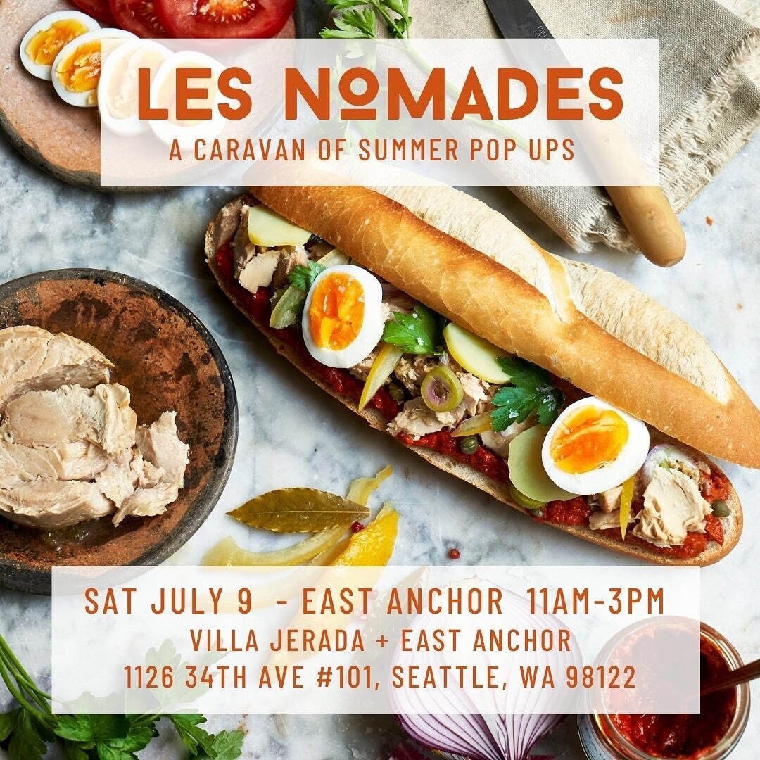 This weekend we are teaming up with our friends @eastanchorseafood for another &lsquo;Les Nomades&rsquo; pop up event. Come join us for a little Summer fun and try our iconic Moroccan tuna sandwich - perfect for this weather!

Saturday July 9 - East 