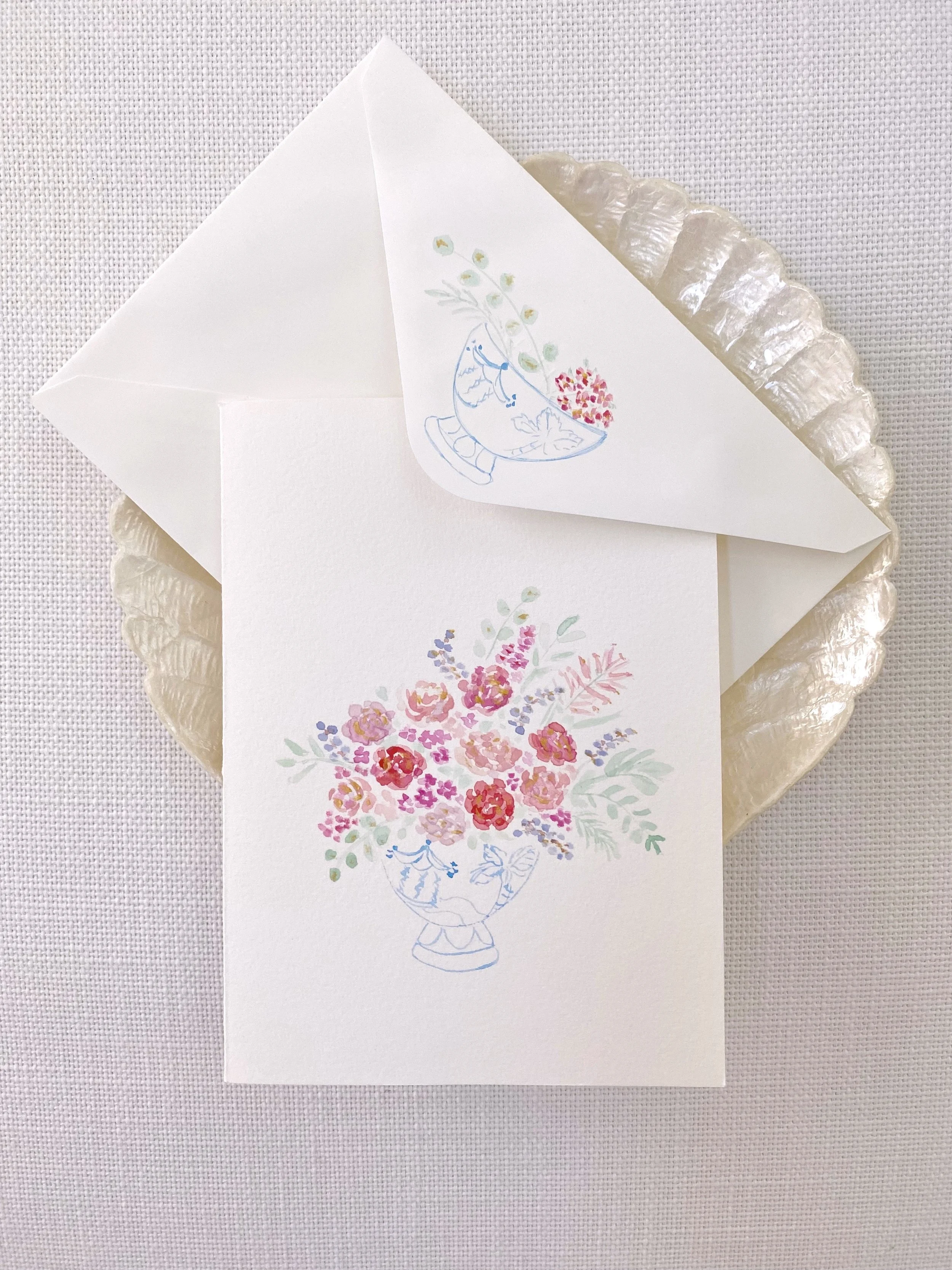  Velvety Roses + Eucalyptus + Lambs Ear + Berries + Herbs 