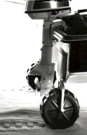 Transom Wheels showing molded ribs and tread.