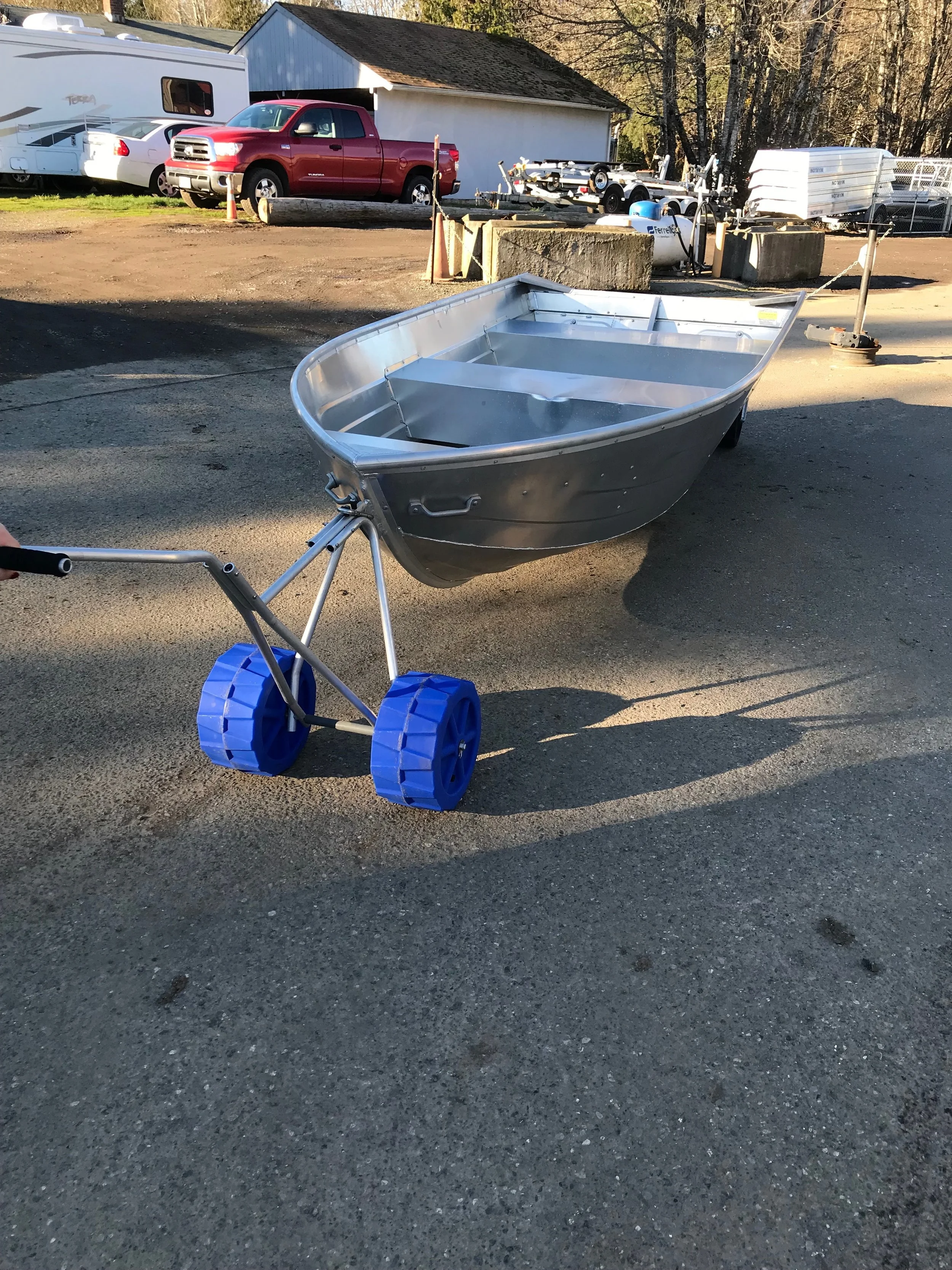 Easy Launch Inflatable bow dolly cart