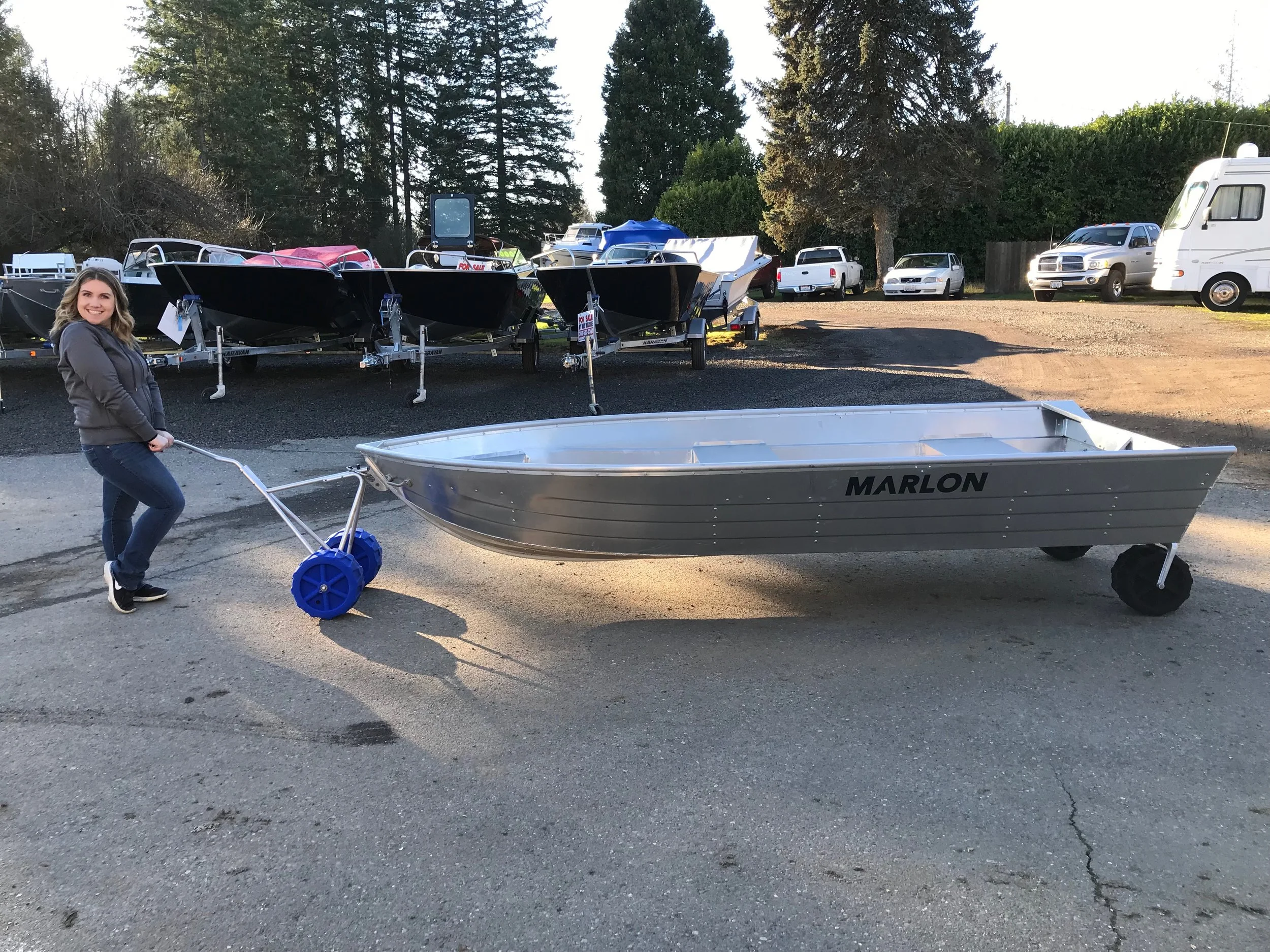 Easy Launch Inflatable bow dolly cart