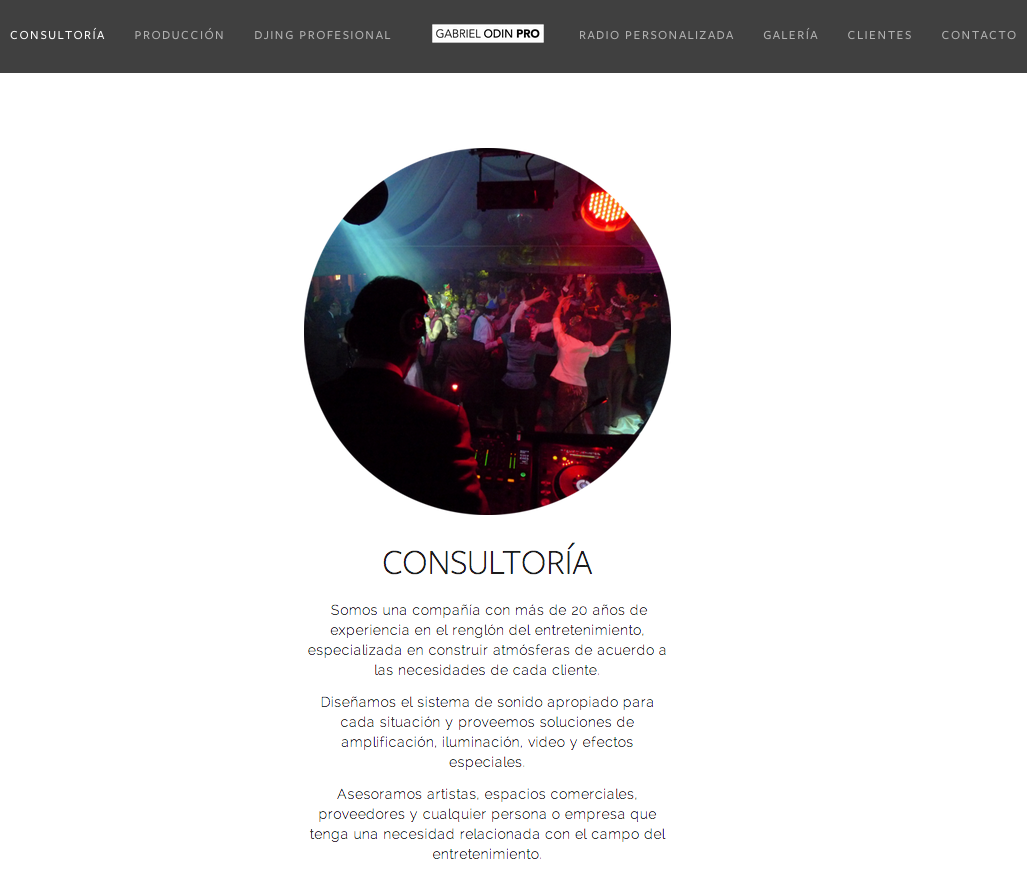 Gabriel Odin Pro - Identidad gráfica y website