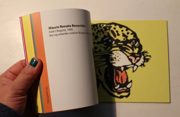 Diseño editorial del catálogo de la exposición Colomborama en Oslo, Noruega