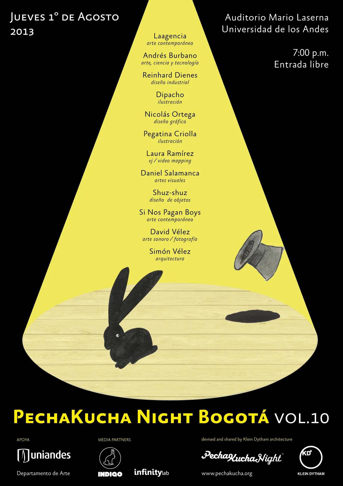 PechaKucha Night Bogotá vol. 10 - Diseño de cartel.