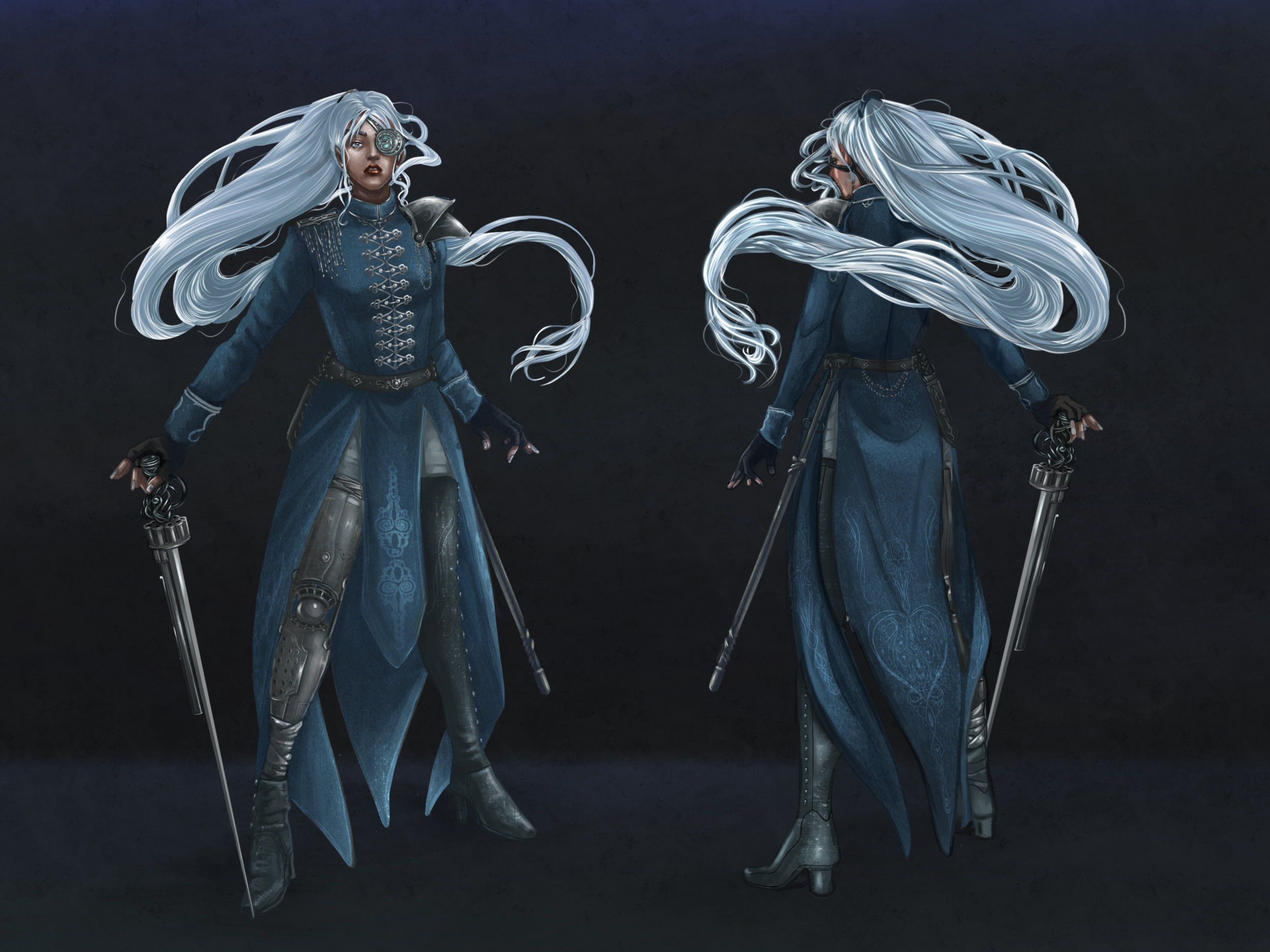 Freya Steampunk Character Variants
