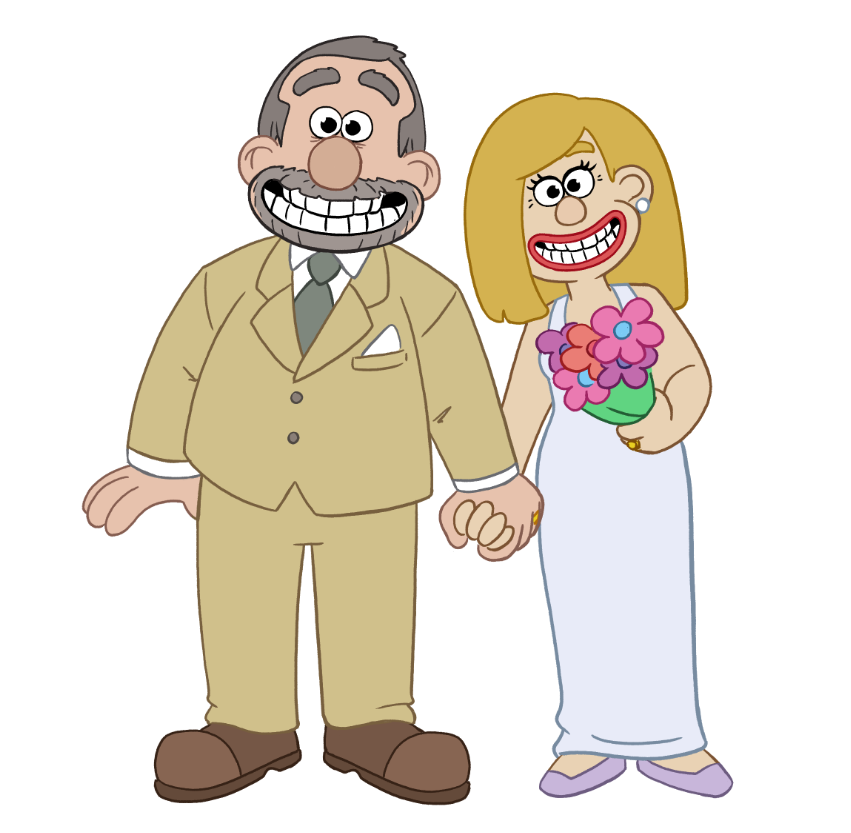A wedding gift for my dad and stepmom in the Wallace and Gromit style