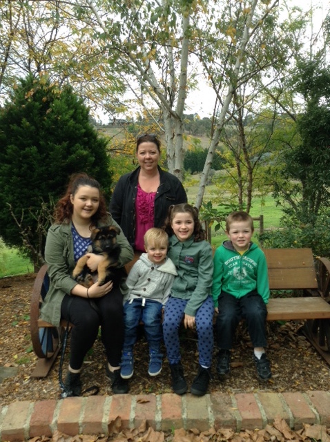 Michelle, family and Charley [Apache]