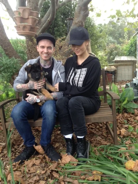 Bagheera with Shane and Jess