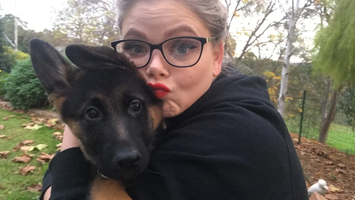 Torvi and her human mum, Emma