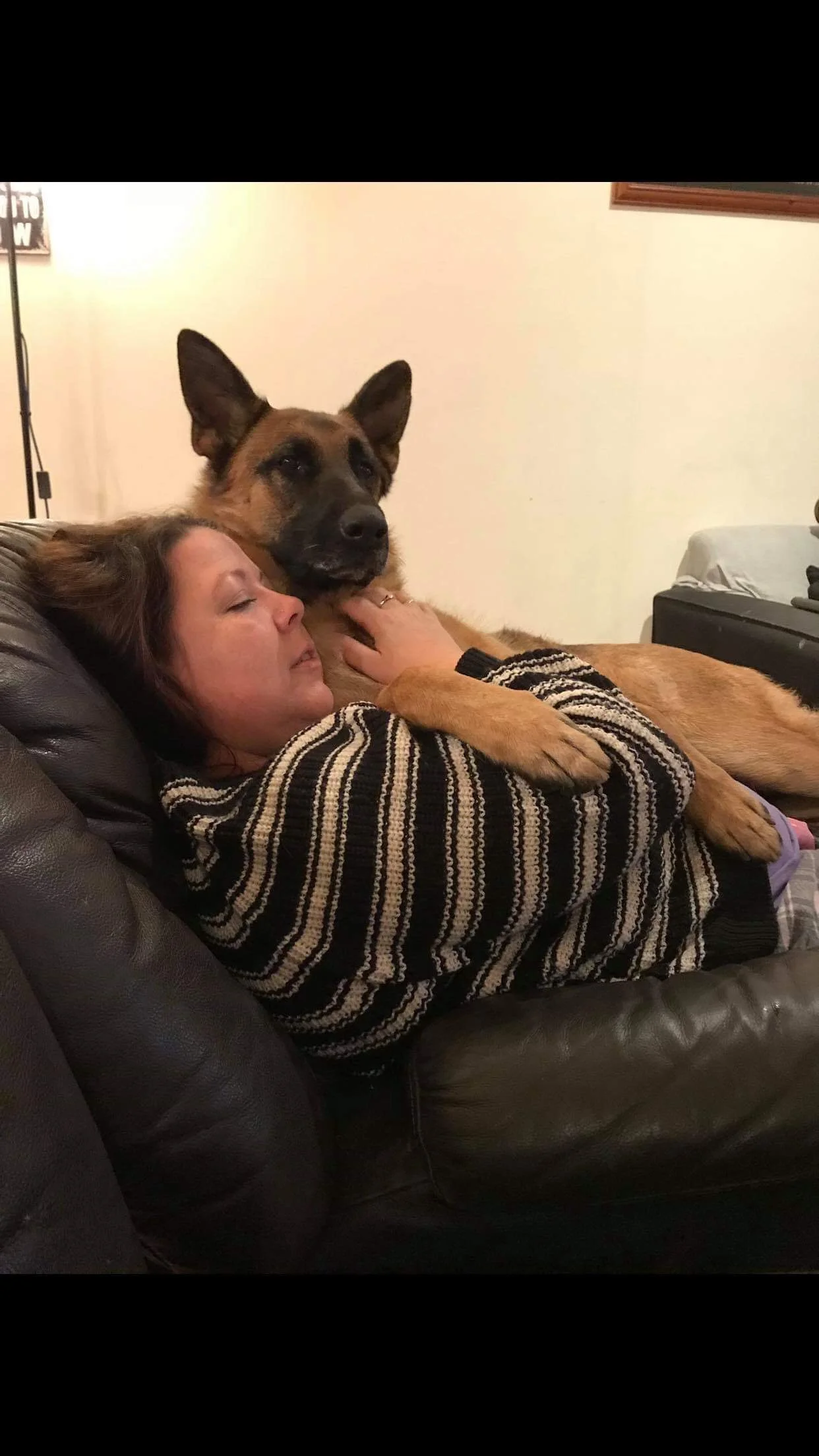 Cuddles with Mum