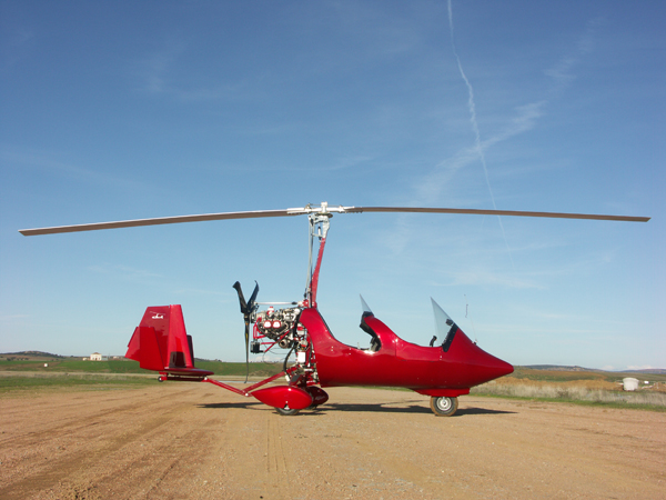 gyrocopter autogiro red