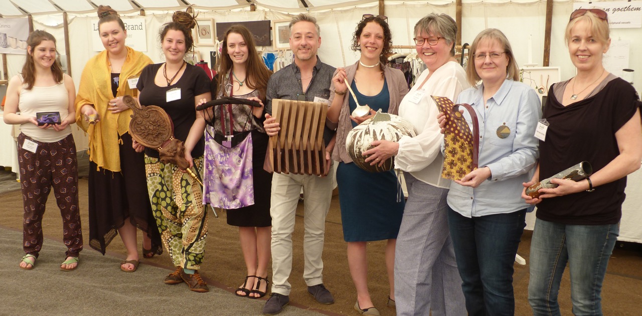 Fellow designers and craftsmen at the Hatfield House Living Crafts Show. 