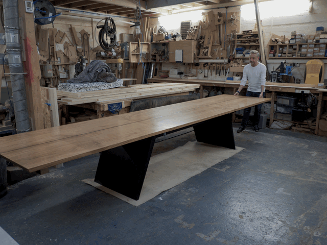 .gif animation of The Blade Dining Table