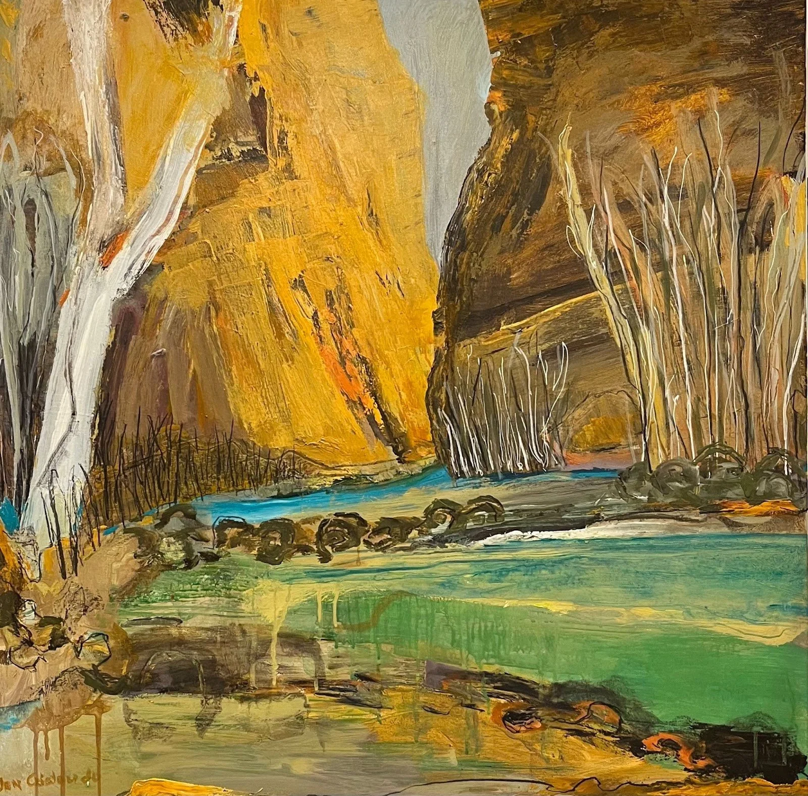 Emerald Green Waters by Jan Cristaudo