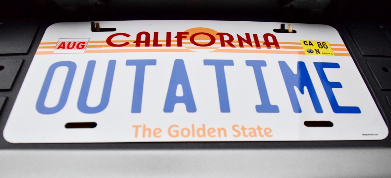 OutaTime Licence Plate