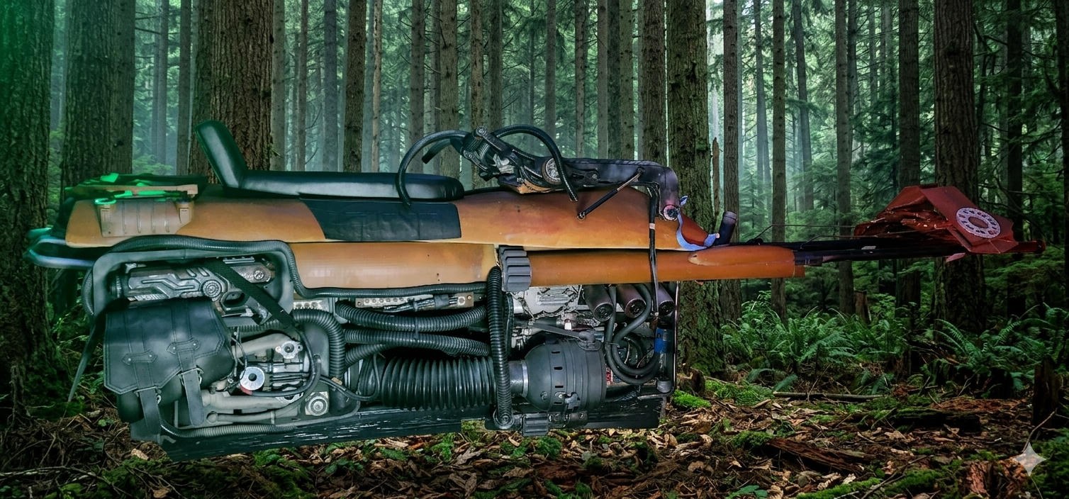 STAR WARS SPEEDER BIKE FOR HIRE AT WWW.SANDSTONEPRODUCTIONS.CO.UK