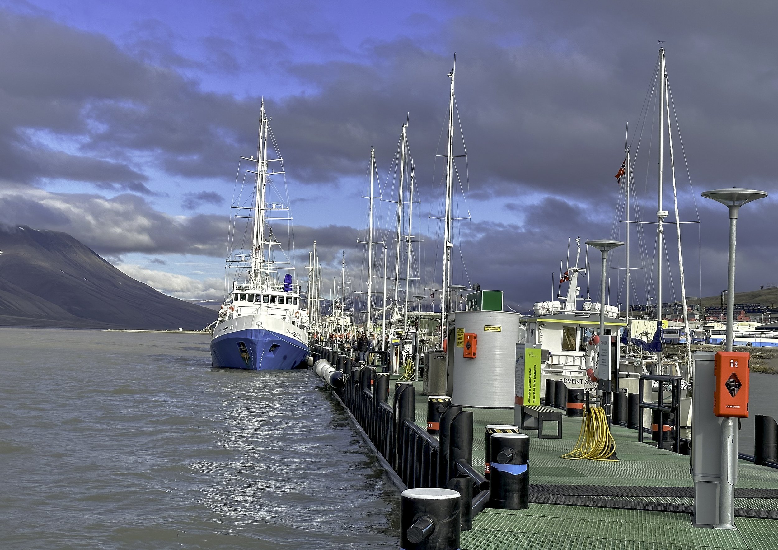 Tour Boat "Polaris" at Longyearbyen  Harbour