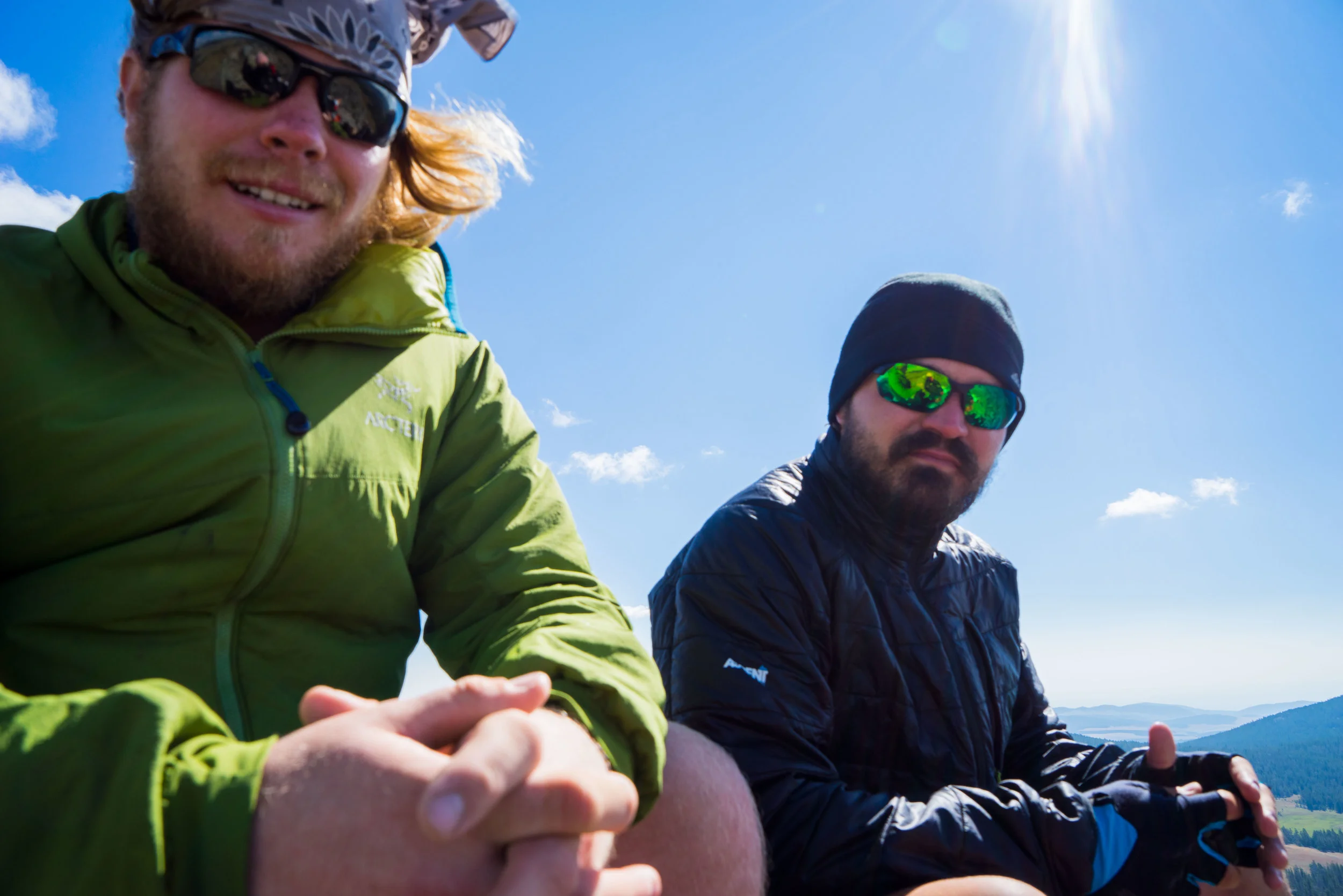 Ryan and Erik enjoying the view after our climb.