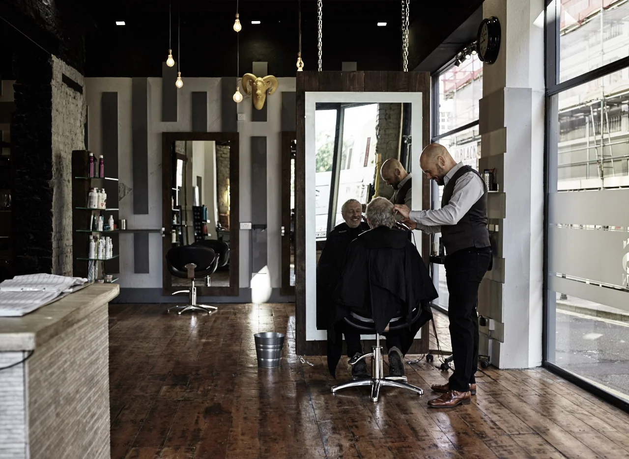 Barber Shop shoot, lifestyle