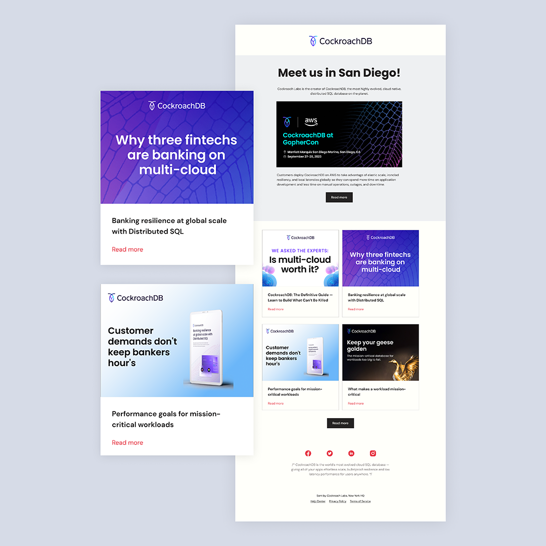 CockroachDB – Digital Campaigns & Design System