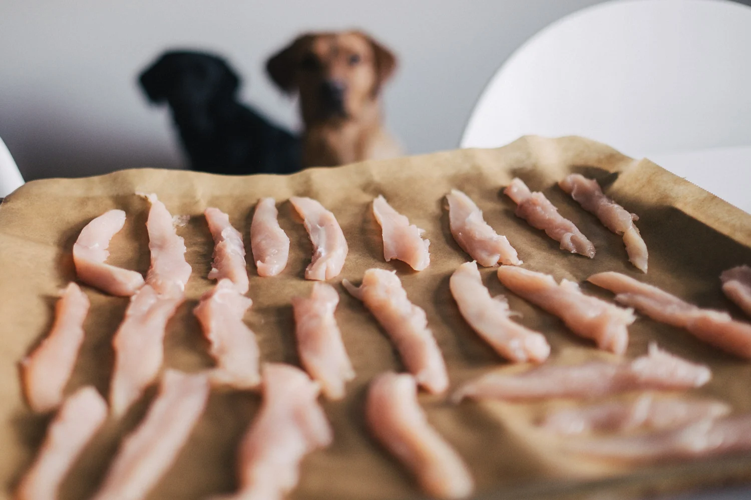 Pfotentick Loveoflabradors Rezept Hühnerstreifen