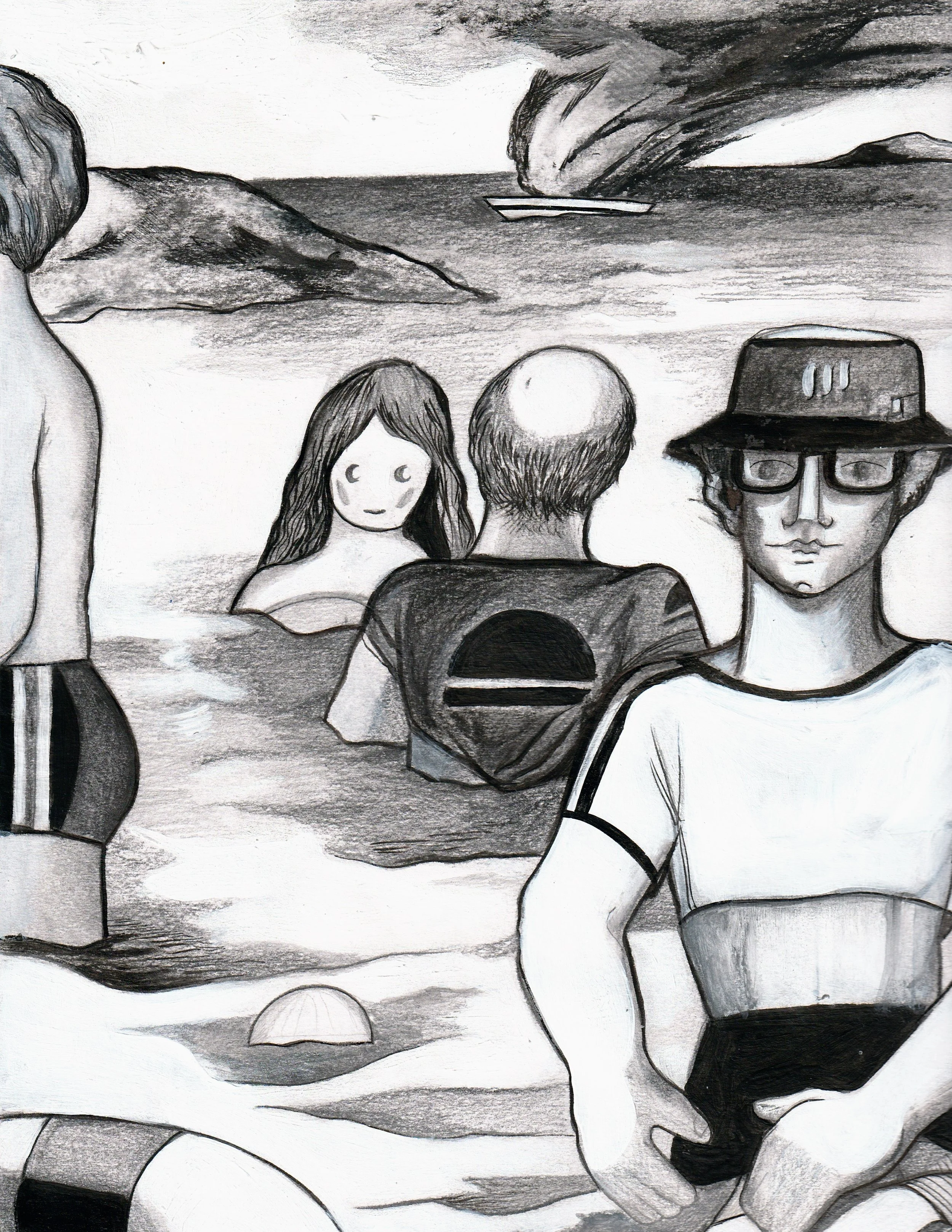 El Viejo y el Mar
Pencil and Sumi ink on paper
9 x 12
2024