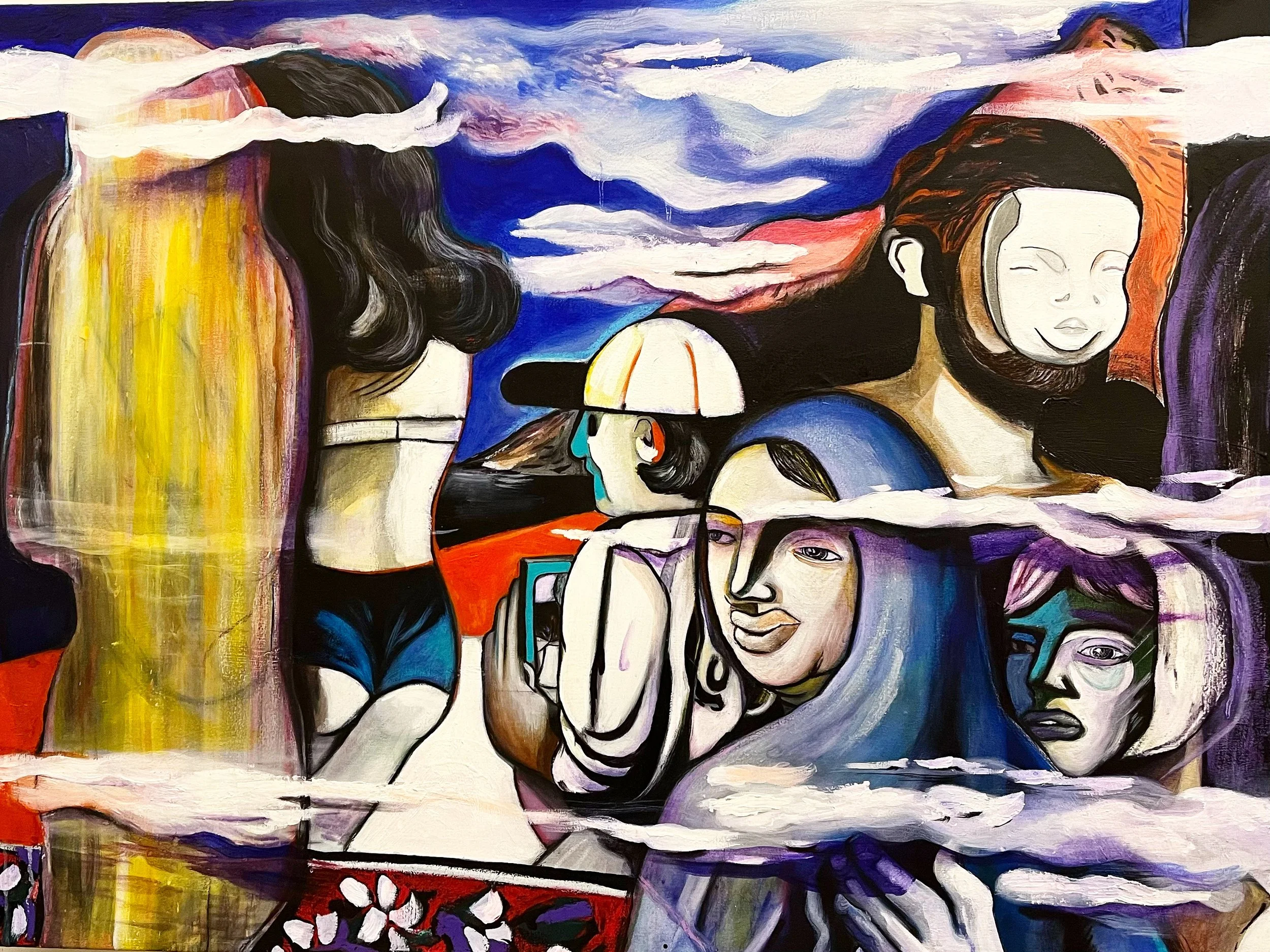 The Bully
Acrylic and pastel on canvas
48” x 36”
