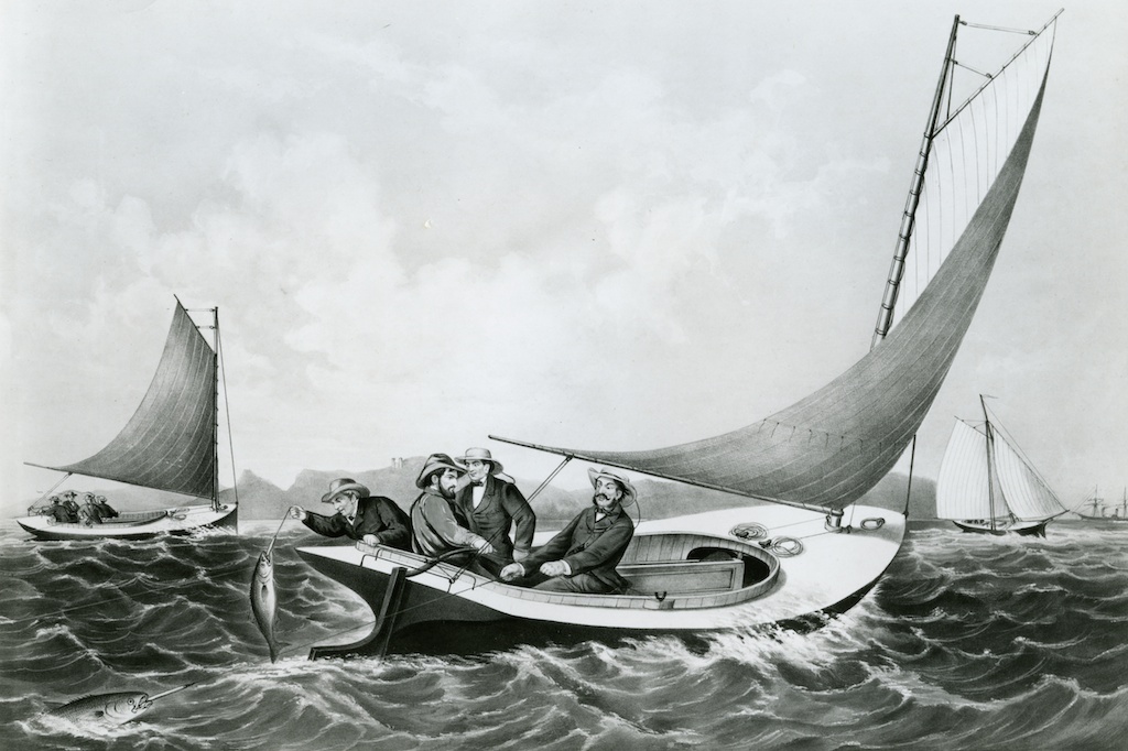  Captain Hank Haff Trolling for Blue Fish, 1866 