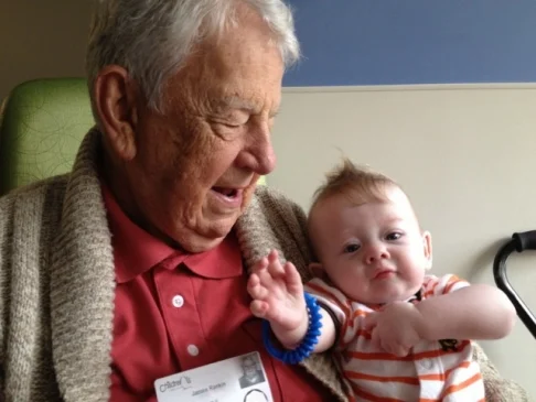 On Caring for Grandpa and a Baby