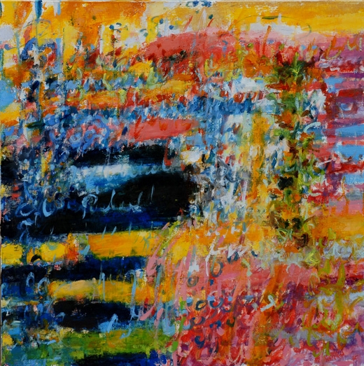 "Walking the Loop" Oil on canvas 28"x28" 2003