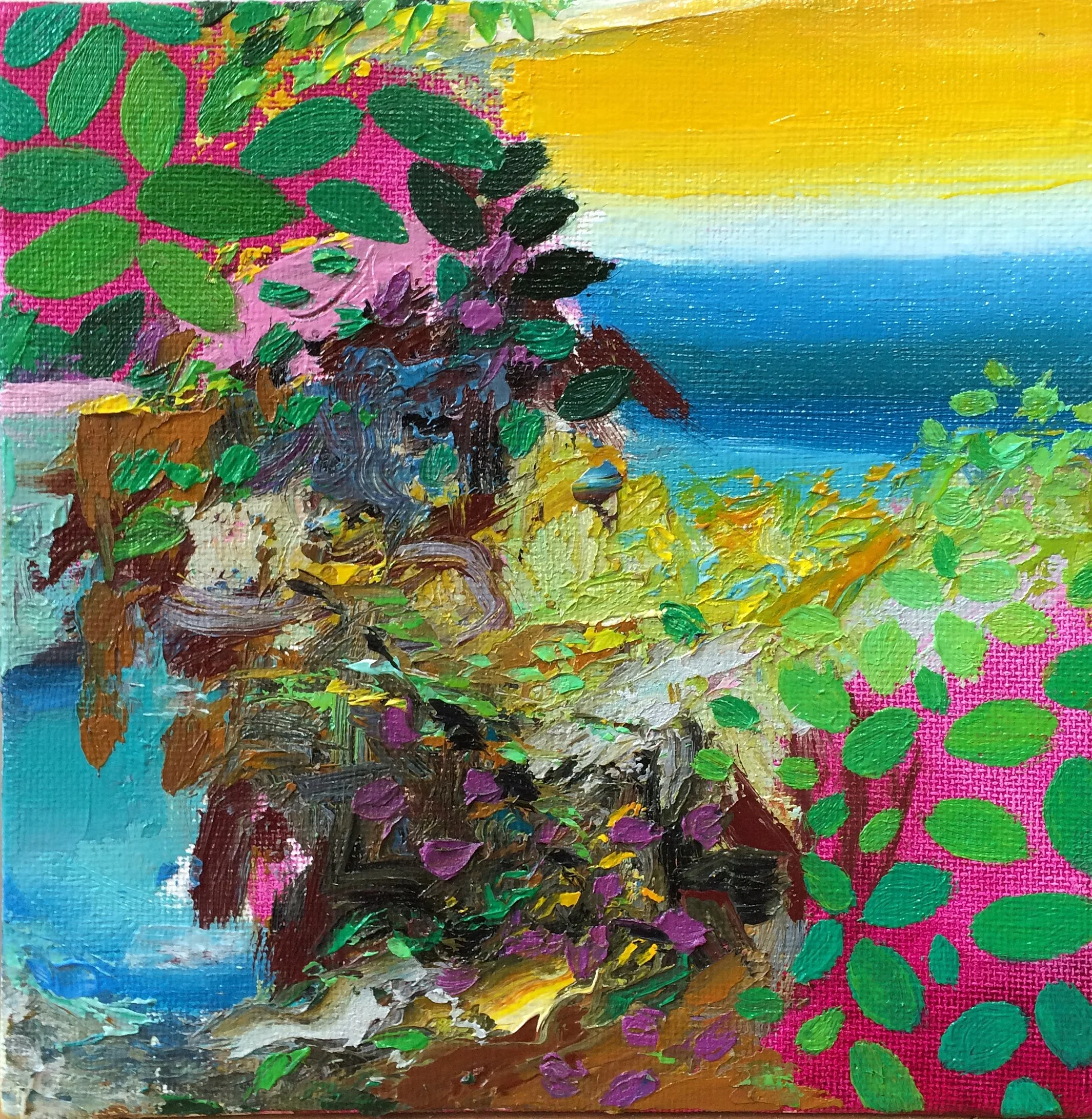  "Switchback #13"  oil on canvas  6"x6"  2016 