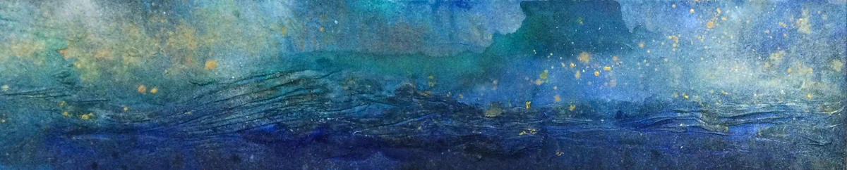 Oceanic tendencies | Acrylic and mixed media on canvas | 12x60" | 2015