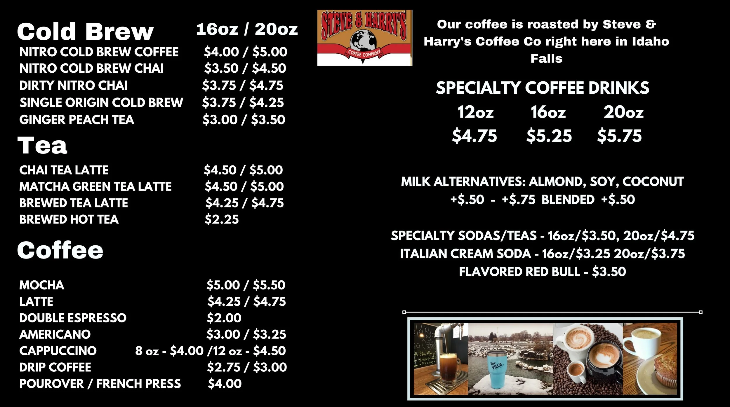 Menu — Villa Coffeehouse