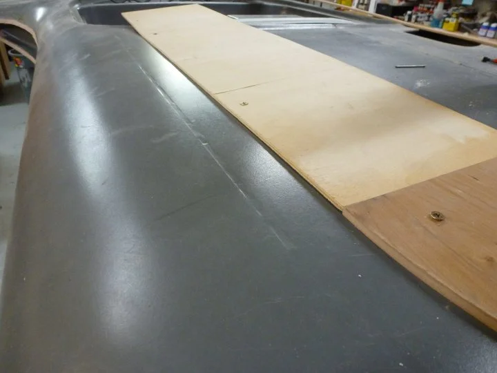 Here you can see the body panel line that was filled in, which I then cut out.