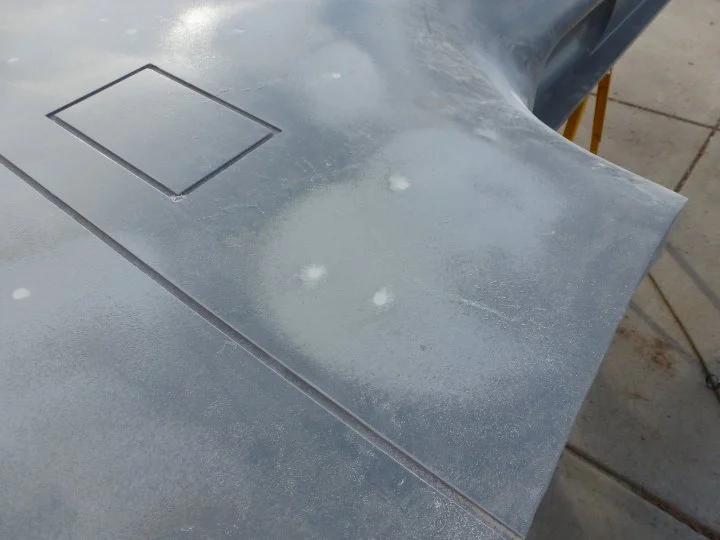 First I hit it with some 80 grit.
