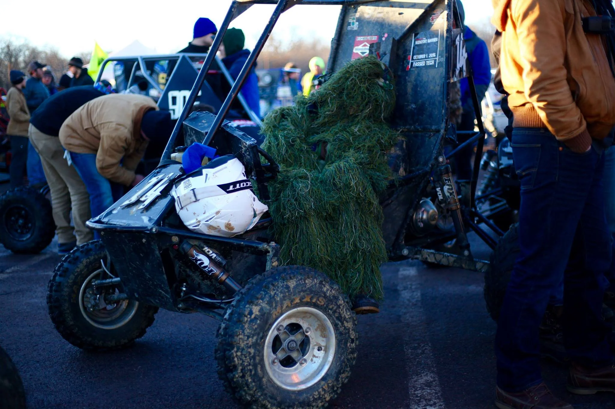 Waiting for Tech Inspection: even Gilly Monsters need their beauty sleep.
