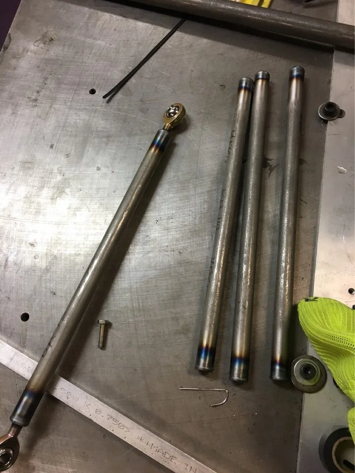 Camber links in progress.