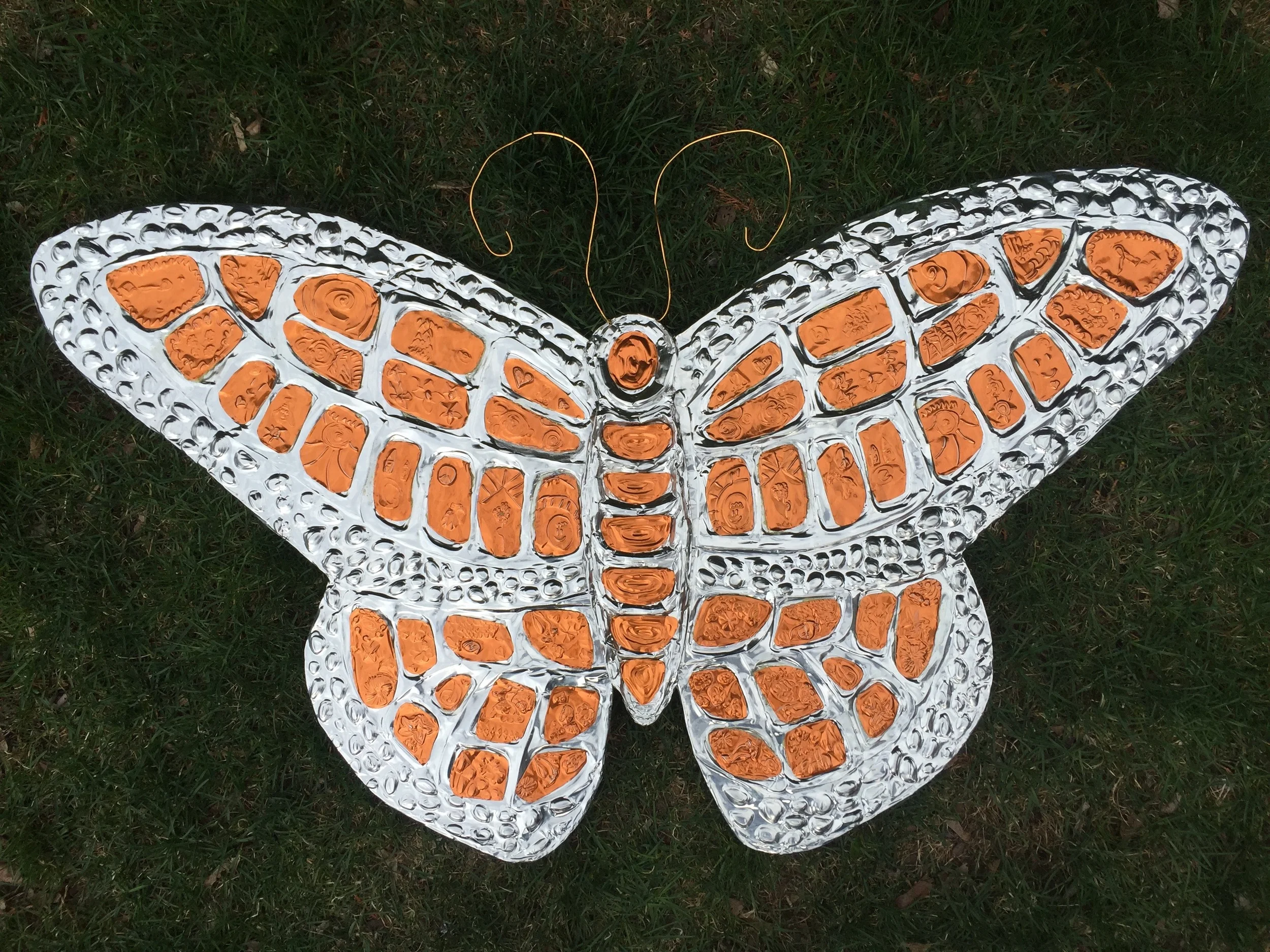 Butterfly mosaic for Children's Hospital