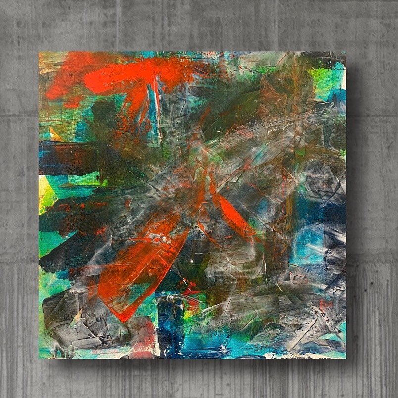 Lost Language series acrylic on canvas 20&rdquo;x 20&rdquo; $375 DM for more info #abstractart #abstractpainting #abstract_art #abstractpainter #contemporaryart #contemporarypainting #contemporaryartist #contemporary_art #contemporarypainter #acrylic